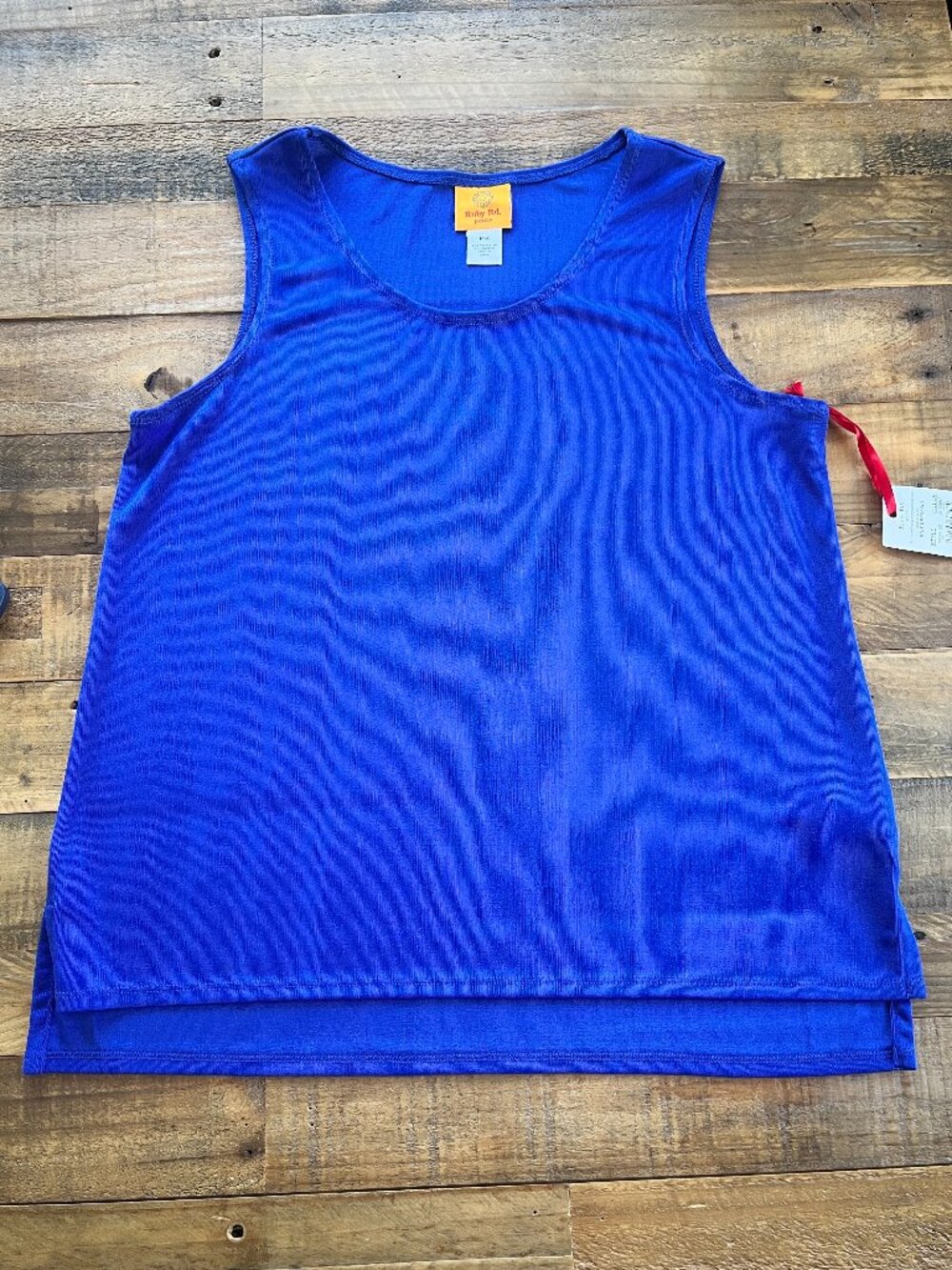NWT Ruby Rd. Crew Neck Tank Top Royal Blue Petite Medium